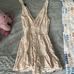 American Eagle Floral Romper size M